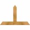 Ekena Millwork Portland Rough Sawn Timber Gable Bracket, Western Red Cedar, 36"W x 24"H x 2"D x 4"F, 16/12 Pitch GBW036X24X0204POR00RWR - alternate 1